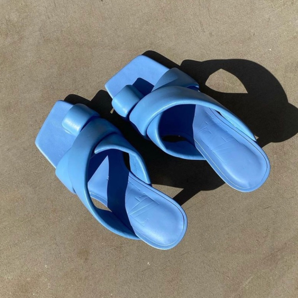 NWT Zara padded heel leather sandals - Picture 14 of 16